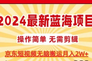 无需剪辑，京东图文短视频无脑搬运月入2W+