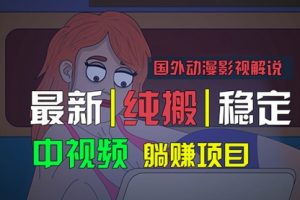 国外动漫影视解说，批量下载自动翻译，纯搬运稳定过原创