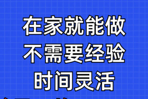 问卷调查项目，在家就能做，小白轻松上手，不需要经验