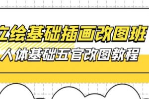 立绘基础-插画改图班：人体基础五官改图教程- 37节视频+课件