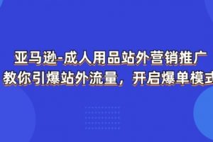 亚马逊-成人用品 站外营销推广 教你引爆站外流量