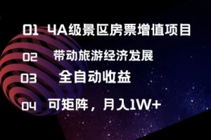 4A级景区房票增值项目 带动旅游经济发展 全自动收益