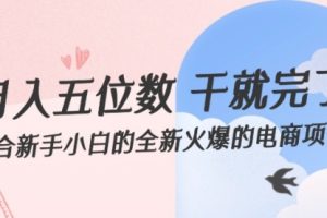适合新手小白的全新火爆的电商项目
