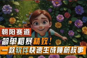 软件5分钟一条爆款睡筋故事，简单粗暴精致！