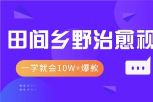 一学就会，1分钟教会你，10W+爆款田间乡野治愈视频（附提示词技巧）