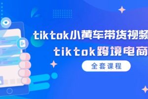 tiktok小黄车带货视频教程，tiktok跨境电商