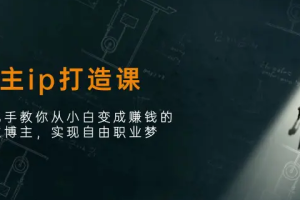 博主ip打造课：手把手教你从小白变成赚钱的创业博主，实现自由职业梦