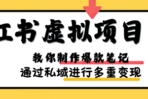 小红书虚拟项目实操指南：从收益分析到变现