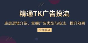 精通 TK 广告投流之道：底层逻辑剖析，广告类型与投法全掌握，效果飞升