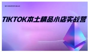 TikTok本土精品小店出海：从入门到高阶实战营，不止0-1