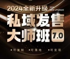 公域开售大师班7.0版，开售界开山鼻祖，又是一次迭代更新，从底层思维，到8大模型的细腻落地式解读（音频）