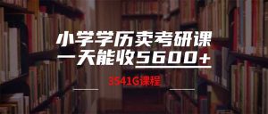 小学文化卖考研班，一天收5600（附3580G考研究生合辑）