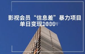 视频会员信息不对称暴力行为新项目拆卸