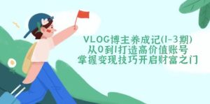 VLOG时尚博主养成记（1-3期）从0到1打造出高颜值账户，把握转现方法开启财富之门