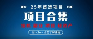 实际操作新项目合辑 放置挂机种类 直播类型 轻资产创业种类 课程分享各项目简介和基本原理