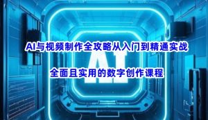 AI与视频后期制作攻略大全实用教程实战演练，全方位且实用的数据写作课程内容