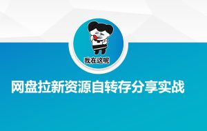 百度云盘引流网络资源约定转存共享实战演练