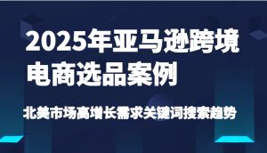 2025年亚马逊平台跨境电商选品实例-北美地区高速增长要求关键字搜索发展趋势（升级)