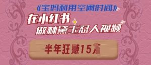 宝妈利用空闲时间，小红书做林黛玉在线怼人视频，快速涨粉，实现账号变现