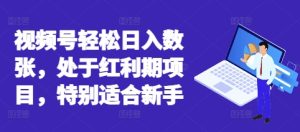 微信视频号轻轻松松日入多张，处在风口期新项目，尤其适合新手