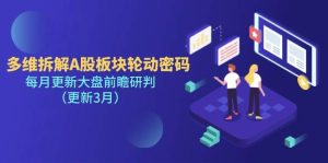 多维度拆卸A股热点板块登陆密码，每月升级股票大盘展望判断（升级3月）