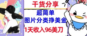 图片分类挣美元，天收益美金，成本费，超级简单， 实战演练干货知识，免费资源