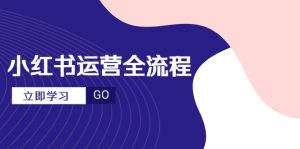 小红书运营全过程，爆品论文选题创意文案，短视频制作步骤，升阶大咖秘笈