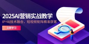 2025AI营销创新课堂教学-5月，IP AI技术融合，自媒体矩阵营销获客
