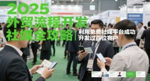 2025外贸出口流程开发设计社交媒体攻略大全，运用完全免费社交媒体服务平台成功开发过数百位顾客