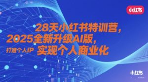 28天小红书的夏令营，2025升级版AI版，打造个人IP，实现个人商业化的