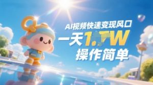 Ai视频变现出风口，一天收益好几张，收益无限制，使用方便