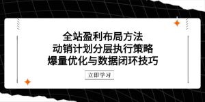整站赢利合理布局方式：促销方案分层次执行策略，爆量优化与数据闭环方法