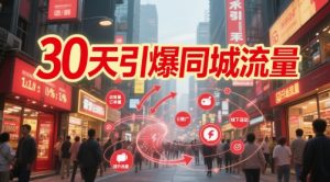 30天点爆同城网总流量：团购价篇 认知能力篇 总流量篇 客人篇 大咖篇 老总人物关系IP篇 投流篇