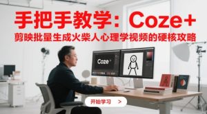 一对一教学：Coze 剪辑软件批量生成火材人心理学视频的强势攻略大全