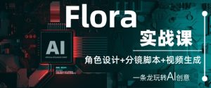 Flora实战演练课：角色设计 分镜脚本 视频生成，一条龙轻松玩AI艺术创意