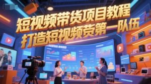 短视频带货项目教程，打造短视频带货第一队伍