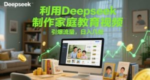 利用Deepseek制作家庭教育视频，引爆流量，日入几张