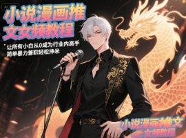 小说漫画文章女频教程，让每一个新手从0成为行业内大神，简单暴力做兼职轻轻松松挣米