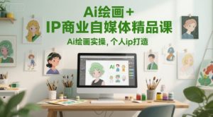 Ai美术绘画 IP商业服务自媒体平台精品课程，Ai美术绘画实际操作，本人ip打造出