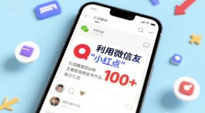 利用微信朋友圈”小红点”功能，引流精准创业粉，无需剪辑视频发布作品，单日引流100+