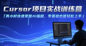 Cursor项目实战训练营，两小时快速掌握AI编程，零基础也能轻松上手