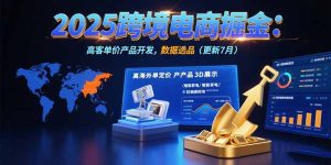 2025跨境电商掘金：蓝海市场定位，高客单价产品开发，数据选品(更新7月)