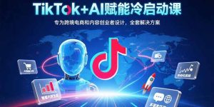 TikTok+AI赋能冷启动课：专为跨境电商和内容创业者设计，全套解决方案