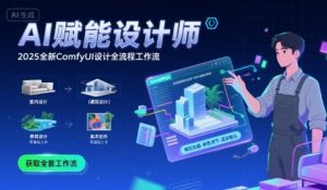 AI赋能设计师， 2025全新comfyui设计全流程工作流 ，室内-建筑-景观-美术，零基础直接上手