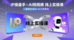 IP操盘手线上实操课，AI短视频线上课