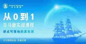 从0-1亚马逊实战课程，亚马逊从0-1，从1-10实操变现