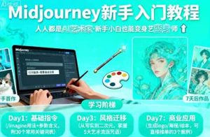 midjourney新手入门教程：人人都是AI艺术家，新手小白也能变身艺术大师