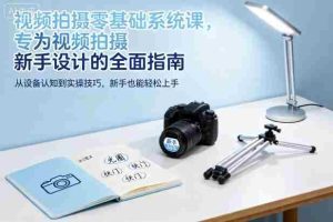 视频拍摄零基础系统课，专为视频拍摄新手设计的全面指南