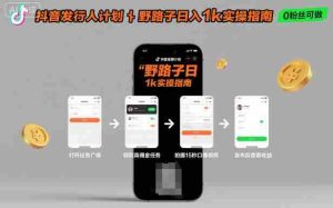 抖音发行人计划全新野路子玩法，随时随地，只要有手机，就能操作，日入1k+【揭秘】