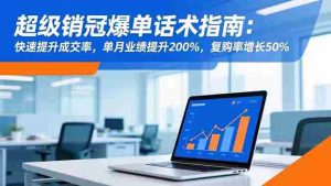 超级销冠爆单话术指南：快速提升成交率，单月业绩提升200%，复购率增长50%